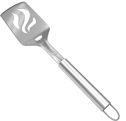 Cave Tools Barbecue Spatula With Bottle Opener and Serrated Edge - BBQ Cooking Utensils & Accessories