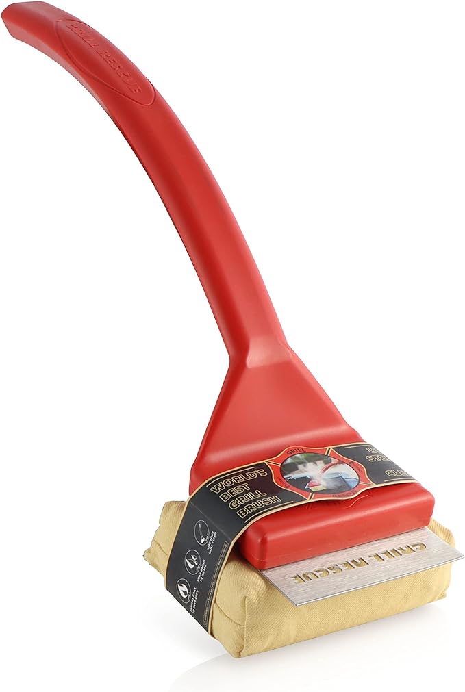 Grill Rescue BBQ Replaceable Scraper Cleaning Brush