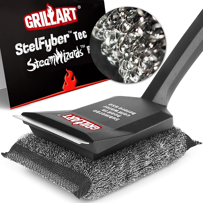 GRILLART Grill Brush Bristle Free with Replacement Head