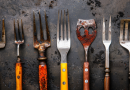 barbecue forks - photo of several different kids of bbq forks