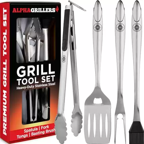 Alpha Grillers Grill Set Heavy Duty BBQ Accessories