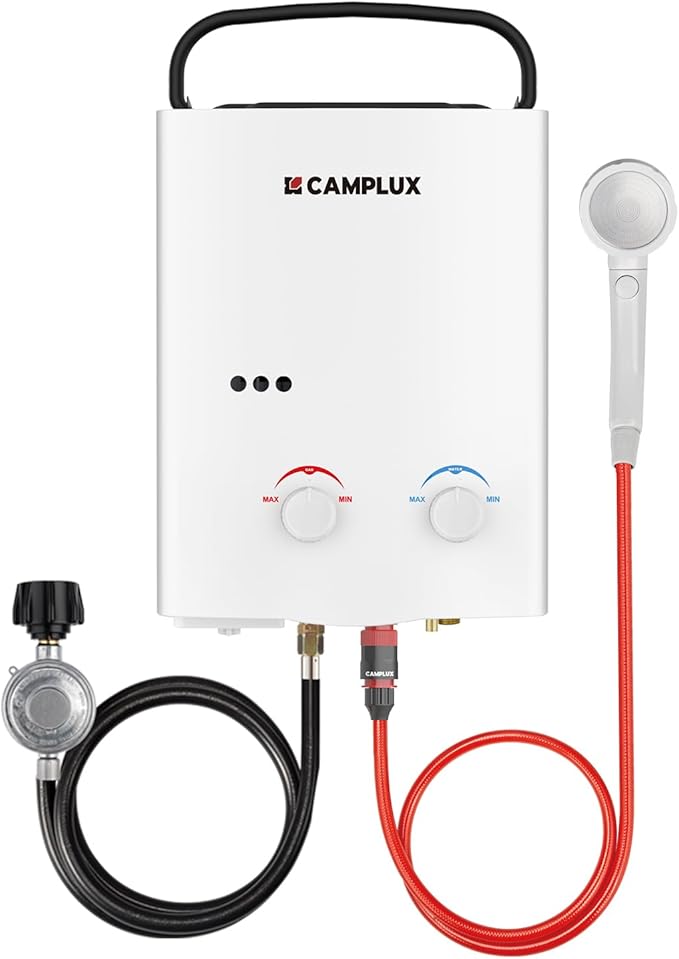 Camplux 5L Outdoor Portable Propane Tankless Water Heater