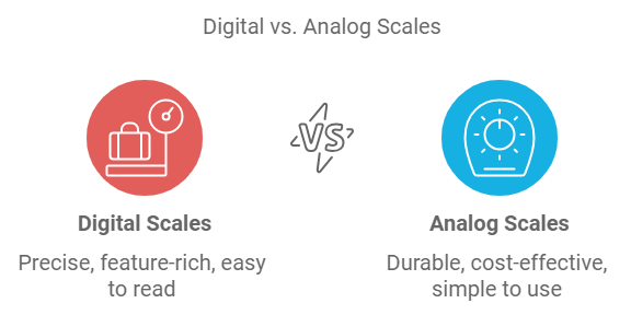 analog vs digital scale factors in a graphical format