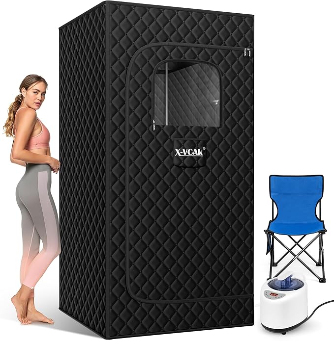 X-Vcak Portable Sauna Tent with Steamer