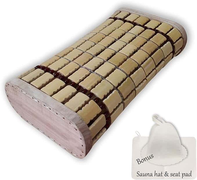 Bamboo Sauna Headrest Pillow