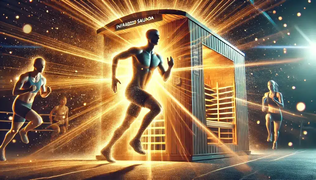 an image representing the increase in athletic performance achievable with infrared sauna