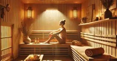 infrared sauna relaxation - image of a woman relaxing in an infrared sauna