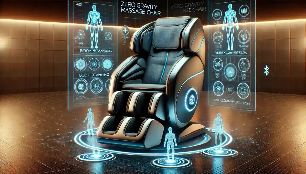 zero gravity massage chairs - image of a massage chair with advanced features