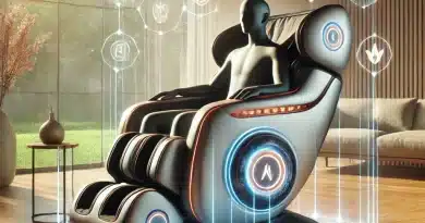 how massage chairs work - image of a massage chair with technical features