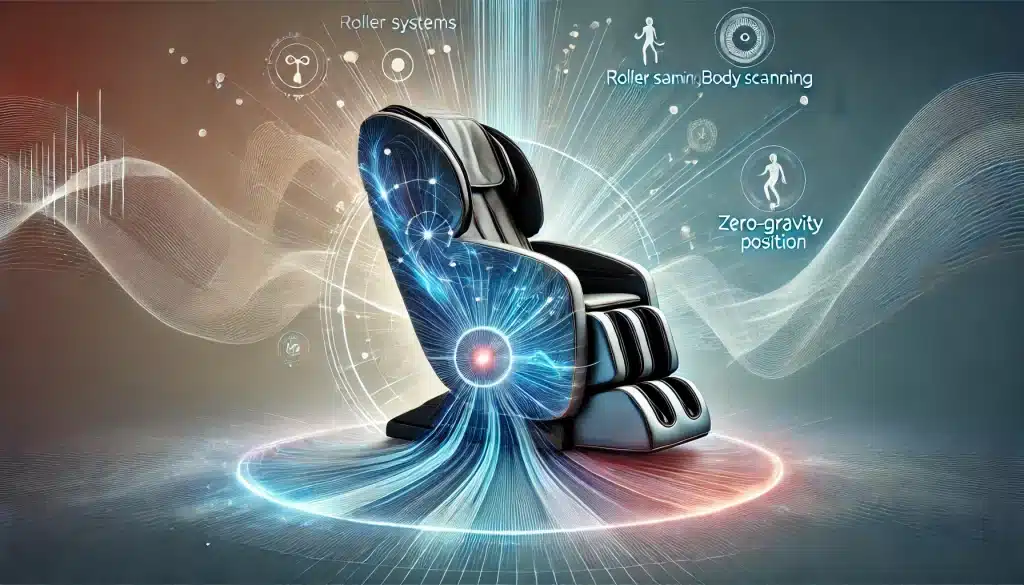 how massage chairs work - representation of various advanced massage chair options