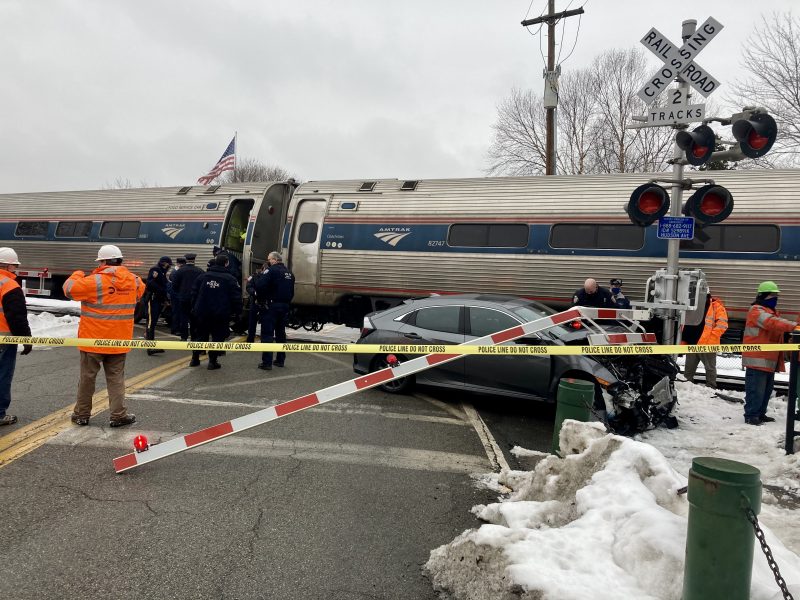 Peekskill: Amtrak Train Strikes Car on Railroad Tracks