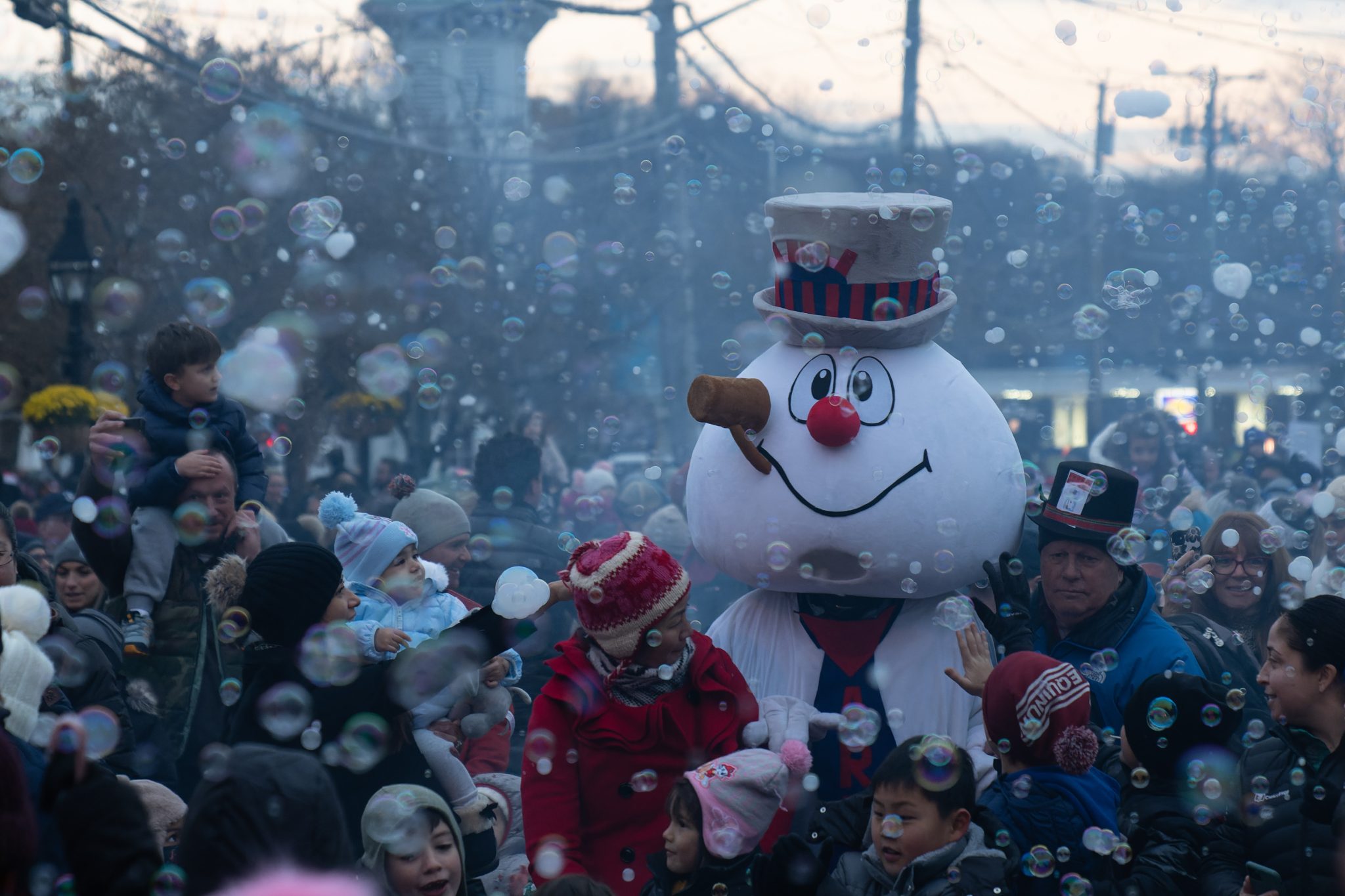 Armonk Celebrates the Return of Frosty the Snowman to Town