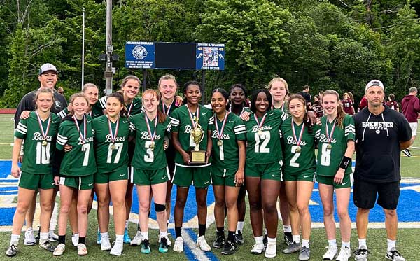 Lakeland Girls Flag Football Team Meets New York Giants Players