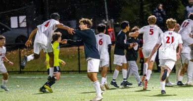 Fox Lane players celebrate