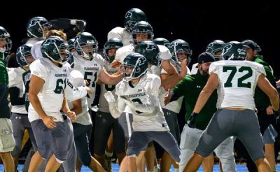 Pleasantville players celebrate